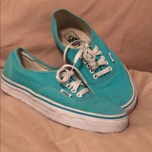 Turquoise vans